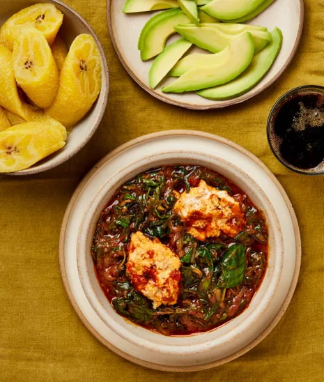 Check Check with Goat/Beef and Ripe Plantain